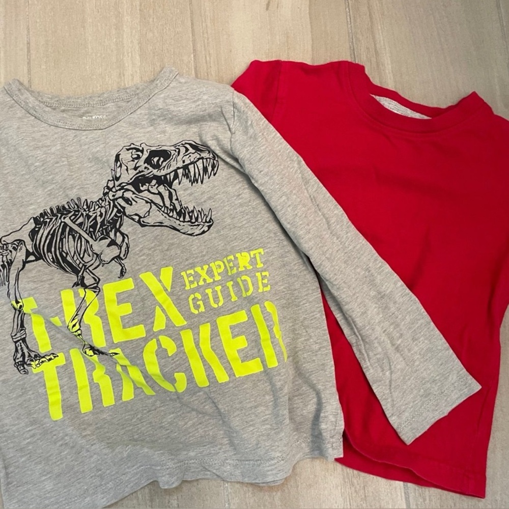 Boys long sleeve tee shirt bundle size 4t